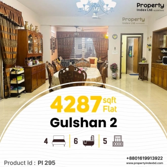  4287 sqft,  4 Bedroom   Flat for sale in  Gulshan 02