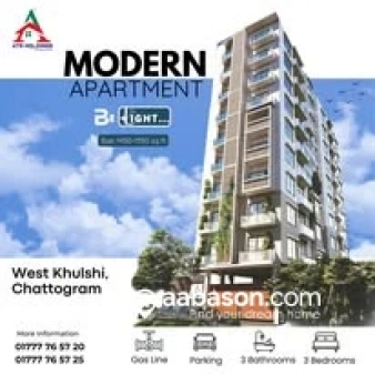  1650 Sqft,   Flat for sale in  West Khulshi Residential Area